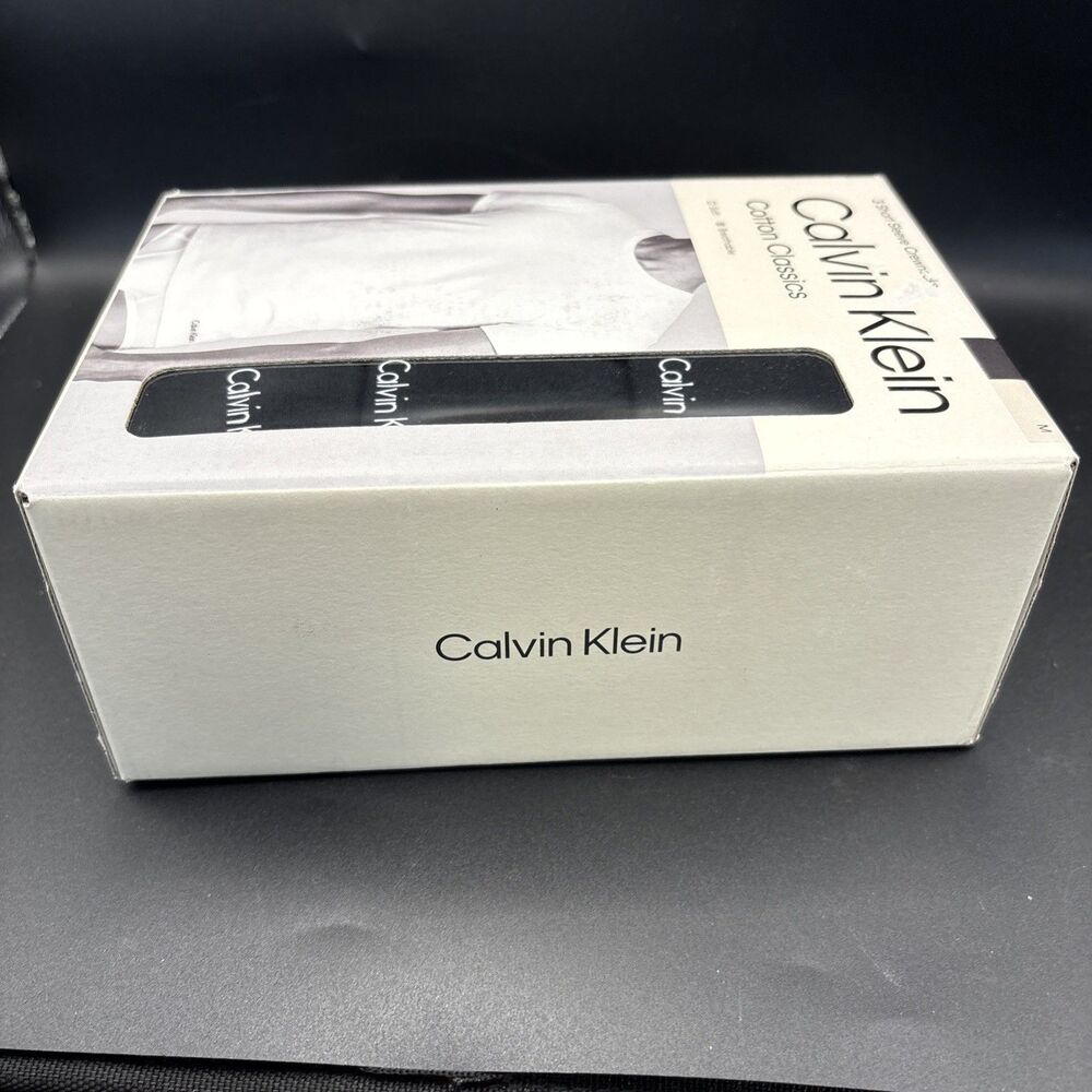 NEW 3 CALVIN KLEIN CLASSIC SHORT SLEVES 100% SOFT COTTON CREW NECK Medium BLACK - Picture 5 of 5